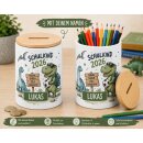 Personalisierte Spardose & Stiftehalter Dino –...