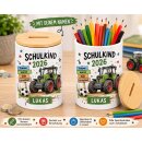 Personalisierte Spardose & Stiftehalter Traktor...
