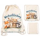Personalisierter Turnbeutel Waldtiere mit Name –...