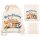 Personalisierter Turnbeutel Waldtiere mit Name – Wechselkleidung | Canvas-Look Natur