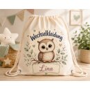 Personalisierter Turnbeutel Eule mit Name –...