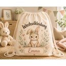 Personalisierter Turnbeutel Hase mit Name –...