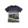 S&C Kinder T-Shirt H602 – Dunkelblaues Kinder-Shirt mit großem Fendt Traktor-Motiv und Sämaschine 140