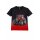 S&C Kinder T-Shirt H618 – Schwarzes Kinder-Shirt mit großem rotem Traktor-Motiv