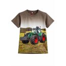 S&C Kinder T-Shirt H605 – Braunes Kinder-Shirt...