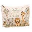Kulturbeutel Safari mit Name – Kosmetiktasche,...