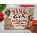 Glasschneidebrett „Mamas Küche“ –...