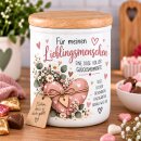 Keramikdose mit Holzdeckel „Für meinen...