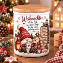 Keramikdose mit Holzdeckel „Weihnachten ist die...