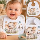 Personalisiertes Babylätzchen mit Namen –...
