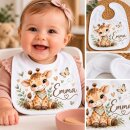 Personalisiertes Babylätzchen mit Namen –...