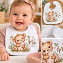 Personalisiertes Babylätzchen mit Namen –...
