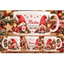 Personalisierte Weihnachtstasse mit Namen –...