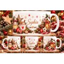 Personalisierte Weihnachtstasse mit Namen –...