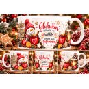 Weihnachtstasse „Glühwein hält nicht nur...