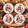 Personalisierter Weihnachtsanhänger aus Keramik mit Name & Initiale – 7 cm – beidseitig bedruckt