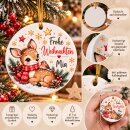 Personalisierter Weihnachtsanhänger Keramik mit...