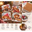 Weihnachtliche Untersetzer mit Highland Kuh – 9,5 x...