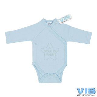 VIB® Baby Body Wickelbody Langarm A Star is born Erstlingsausstattung