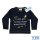 VIB® Baby Langarm Shirt blau, bestickt mit Spruch Love you to the moon and back
