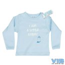 VIB&reg; Baby Langarm Shirt blau, mit Spruch I am a...