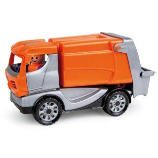 LENA® Truckies Müllwagen mit Spielfigur und Mülltonne - Schaukarton - Müllabfuhr