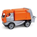 LENA® Truckies Müllwagen mit Spielfigur und Mülltonne - Schaukarton - Müllabfuhr