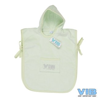 VIB® Baby Bade-Poncho Very Important Baby hellgrün 100% Baumwolle Badetuch