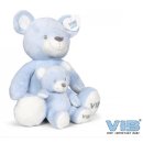 VIB&reg; Baby Pl&uuml;schb&auml;r 35 hellblau Kuscheltier Schmusetier Teddy - Geschenk Geburt