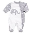 Baby Sweets Schlafanzug Little Elephant weiß-grau Strampelanzug Overall