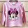 Disney Minnie Mouse Babyshirt Sweatshirt rosa Minnie Maus Shirt 100% Baumwolle