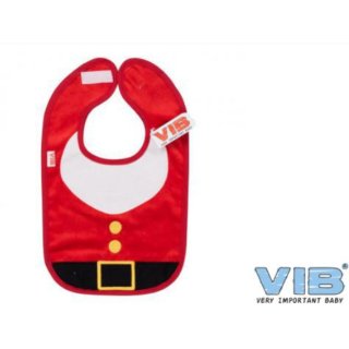 VIB® Baby Lätzchen Velours Weihnachtsmann Weihnachten - Geschenk