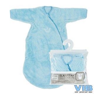 VIB® Baby Schlafsack Wellsoft Fleece Very Important Baby blau Kuschelsack