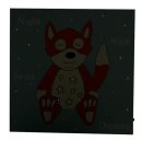 Suki Bedtime Buddies Fox LED Wandbild leuchtend Nachtbild Leinwand Kinderzimmer