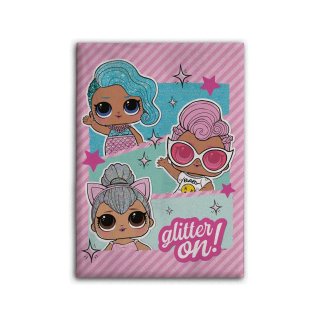 L.O.L. Surprise Vliesdecke Glitter On! rosa Mädchen 100 x 150 cm