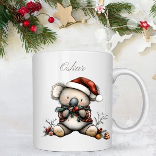 Koala – mit Mistelzweig & Weihnachtsmütze