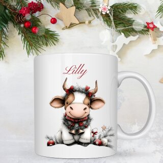 Kuh Lilly – mit Schal & Mütze