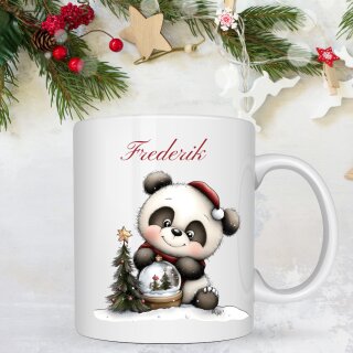 Panda Frederik – mit Weihnachtsbaum